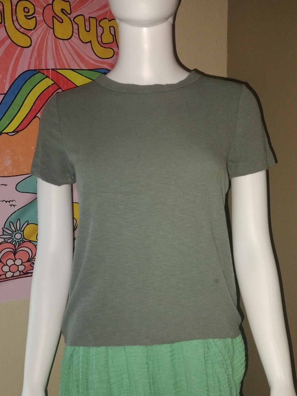 Aerie Short Sleeve Tee - Olive Green